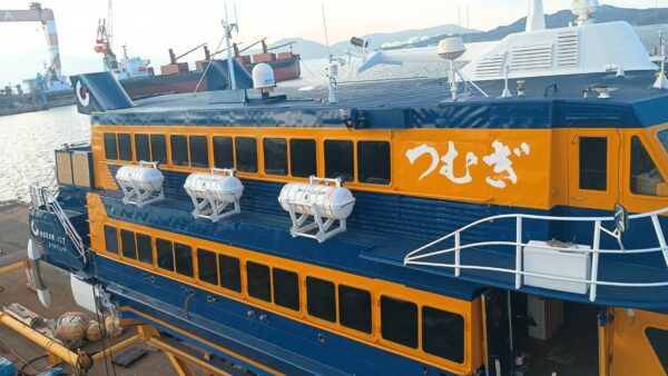 救命浮器の搭載完工しました